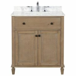 Top 10 👏 Ari Kitchen & Bath Annie 30" Bathroom Vanity, Weathered Fir Finish 🔔