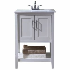New 😍 Legion Furniture 24" Transitional Single Sink Bathroom Vanity, White 🎁