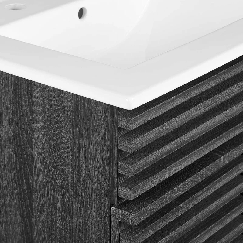 Flash Sale ⭐ LexMod Render Bathroom Vanity, Charcoal White 🔔 - Image 7