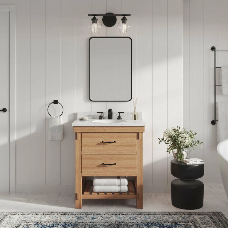 Deals ๐ MOD Bosque Bath Vanity, Weathered Fir, 30", Single Sink, Undermount, Freestanding ๐ - Image 3