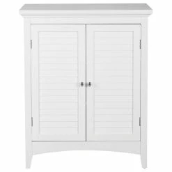 Hot Sale โญ Elegant Home Fashions Wooden Bathroom Glancy Floor Storage Cabinet ๐คฉ