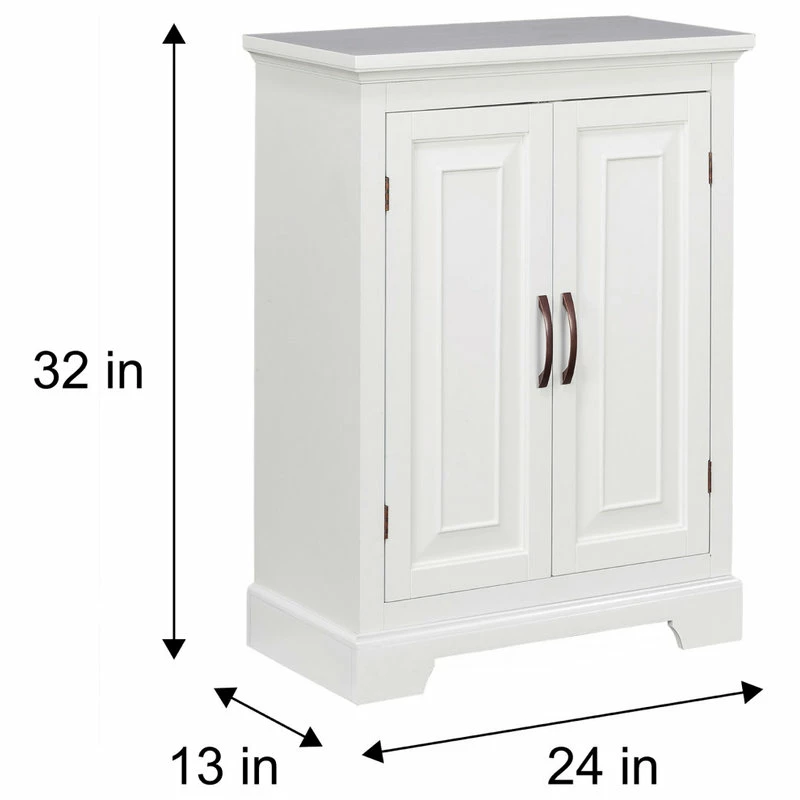 Best Sale 💯 Versanora Wooden Bathroom Storage Floor Cabinet White ❤️ - Image 4