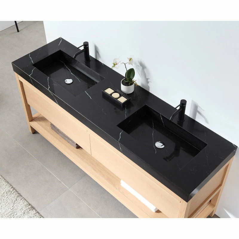 Hot Sale 🔔 Cartisan Design & Build Group, Inc. Bibury Freestanding Vanity, Whitewash Oak, 72" 👏 - Image 4