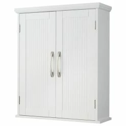Best deal 🔥 Versanora Wooden Bathroom Wall Cabinet White Newport ⌛