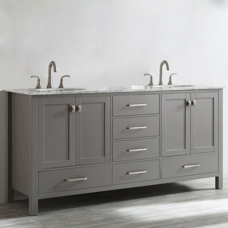Deals ⭐ Vinnova Gela Single Vanity, Gray, 72", Without Mirror ✔️ - Image 4