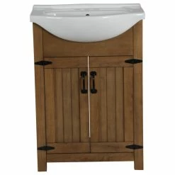 Coupon ❤️ Legion Furniture Legion Poplar Vanity, Weathered Brown 💯