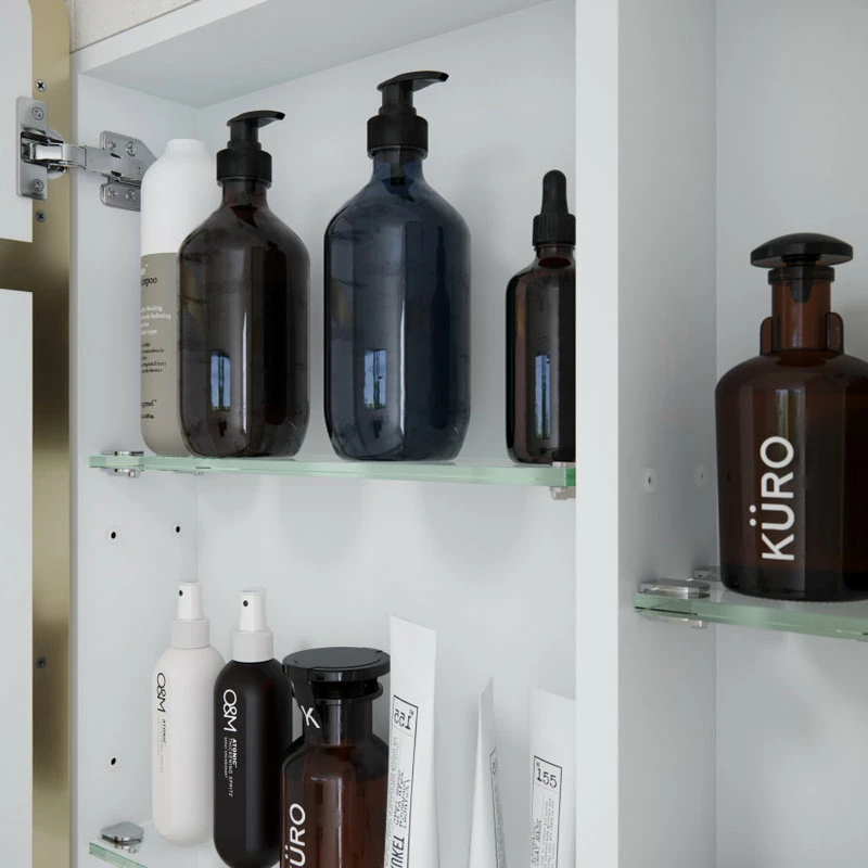 Cheapest 😍 Glass Warehouse Medicine Cabinets, Satin Brass 🎁 - Image 8