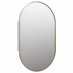 Best Sale 🌟 Glass Warehouse Medicine Cabinets, Satin Brass ⌛