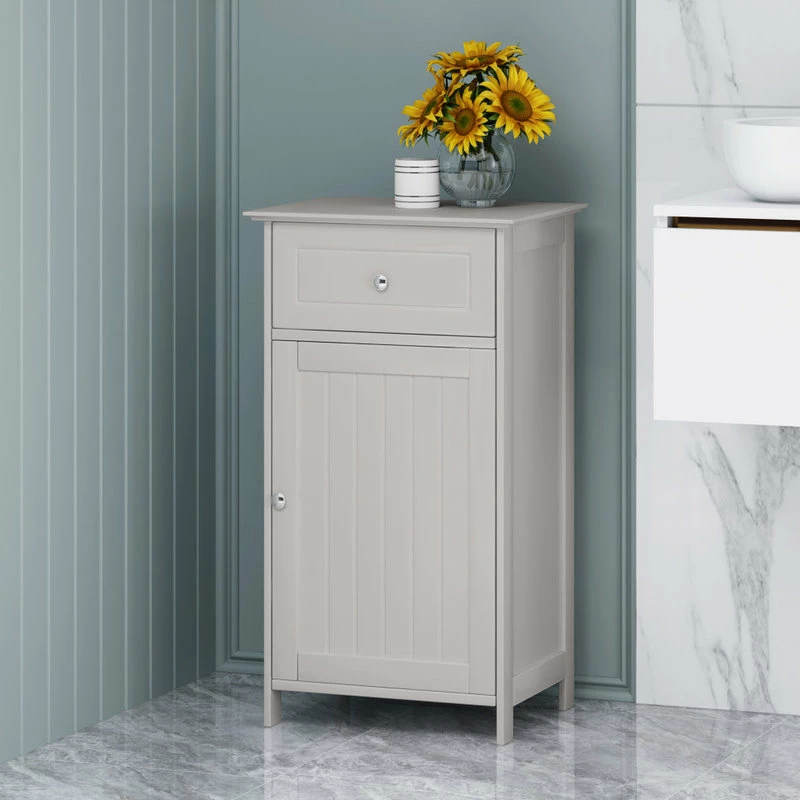 Promo 🎉 GDFStudio Chloe Modern Bathroom Storage Cabinet, Light Gray 🥰 - Image 2