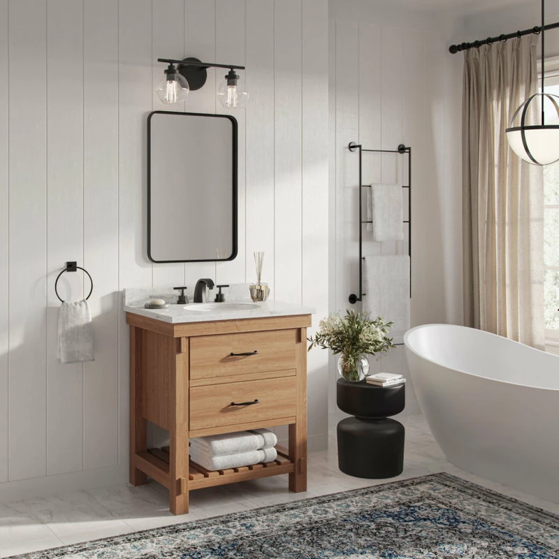 Deals ๐ MOD Bosque Bath Vanity, Weathered Fir, 30", Single Sink, Undermount, Freestanding ๐ - Image 2