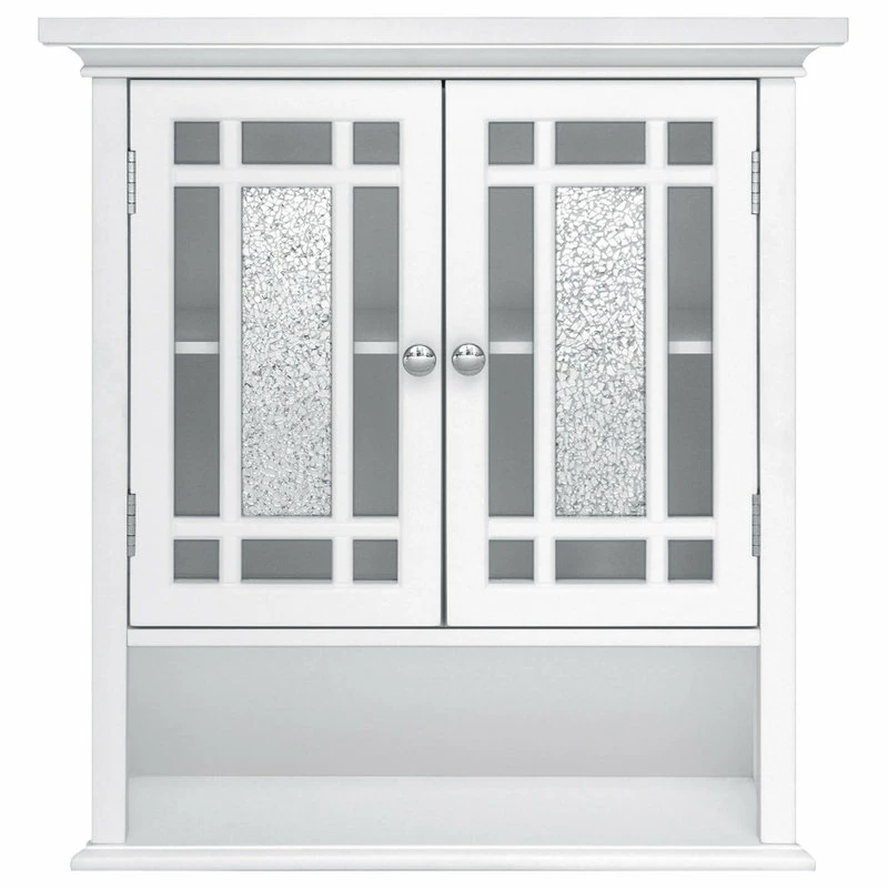 Brand new โจ Versanora Wooden Bathroom Wall Storage Cabinet 2 Door ๐