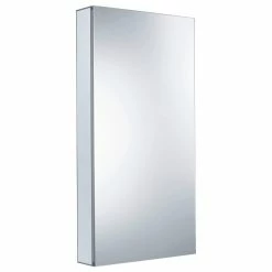 Hot Sale 💯 Fine Fixtures Bathroom Medicine Cabinet, Aluminum, Recessed/Surface Mount, 20"x40" 🔥