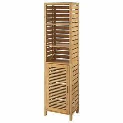 Outlet 🔔 Linon Home Decor Products Linon Bracken Three Shelf Bamboo Tower In Natural Brown ❤️