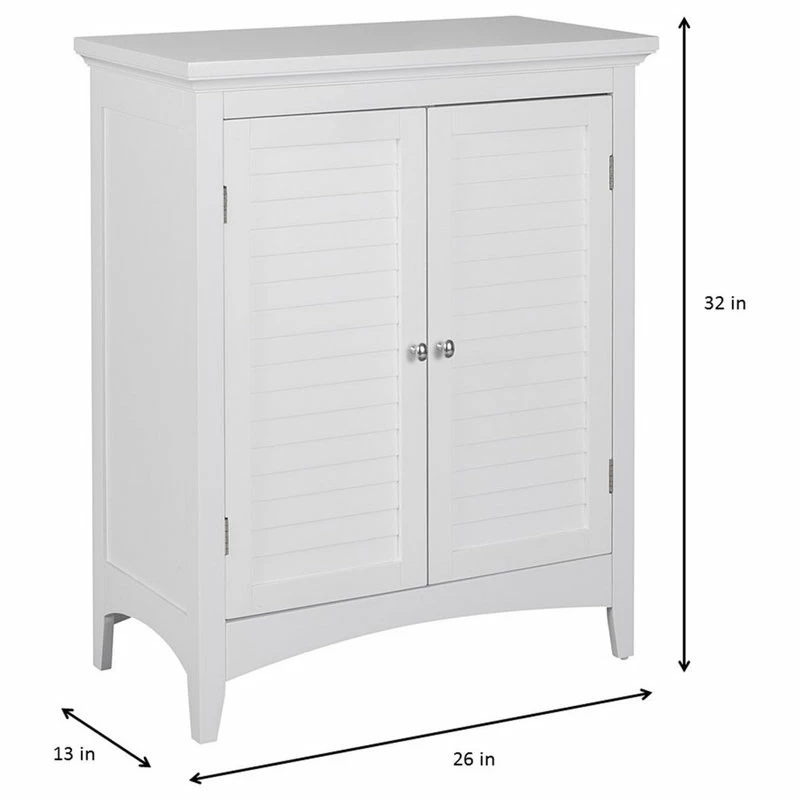 Hot Sale โญ Elegant Home Fashions Wooden Bathroom Glancy Floor Storage Cabinet ๐คฉ - Image 4