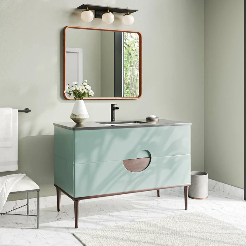 Outlet ⌛ MOD Rhonda Bath Vanity, Aloe Green, 48", Single Sink, Freestanding 🛒 - Image 2