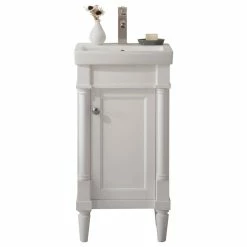 Budget 👏 Legion Furniture Evarly Single-Sink Vanity, White, 18" ✔️