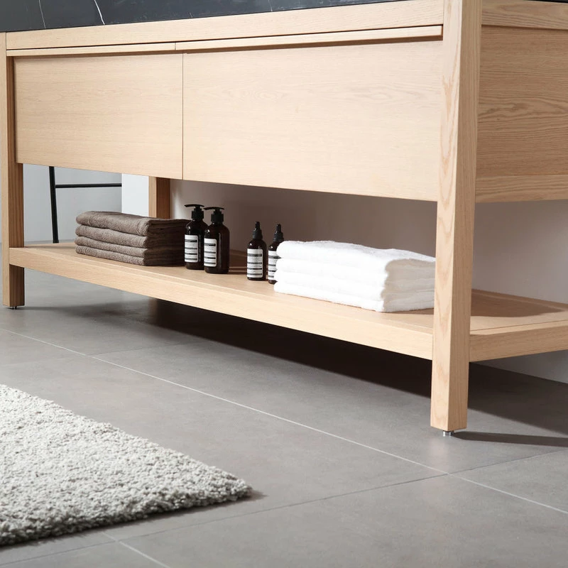 Hot Sale 🔔 Cartisan Design & Build Group, Inc. Bibury Freestanding Vanity, Whitewash Oak, 72" 👏 - Image 12