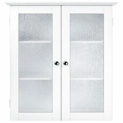 Discount 😍 Versanora Wooden Bathroom Wall Storage Cabinet 2 Doors ❤️