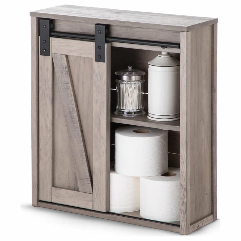 Cheap โค๏ธ Landia Home Bathroom Wall Cabinet With Sliding Barn Door ๐ฏ