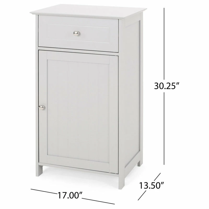 Promo 🎉 GDFStudio Chloe Modern Bathroom Storage Cabinet, Light Gray 🥰 - Image 12