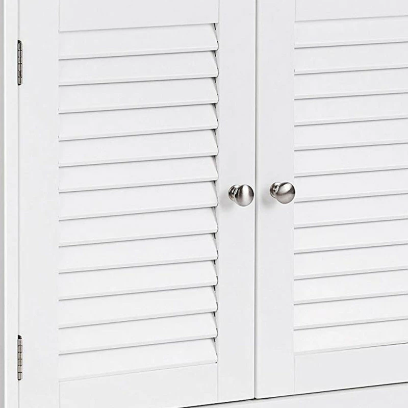 Discount โญ Benjara Wooden Bathroom Closet With 1 Open Shelf And 2 Door Cabinet, White ๐งจ - Image 2