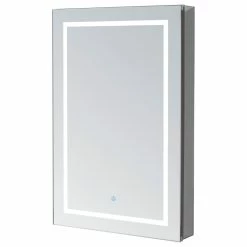 Wholesale 🎉 AQUADOM Royale Basic Bathroom Led Lighted Medicine Cabinet Left Hinge 24"x30"x5" 😍