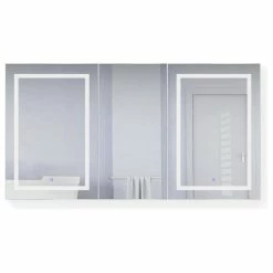 Buy โค๏ธ Krugg Reflections USA 66x36 Recessed Or Surface Mount Medicine Cabinet 9 Shelves, LED, Llr โจ