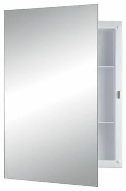 Budget 🔥 Jensen 781037 Frameless Medicine Cabinet With Mirror Door And Two Shelves 🎉