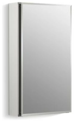 Buy 🔥 Kohler 15" W X 26" H 1-Door Medicine Cabinet With Mirrored Door, Beveled Edges ⌛